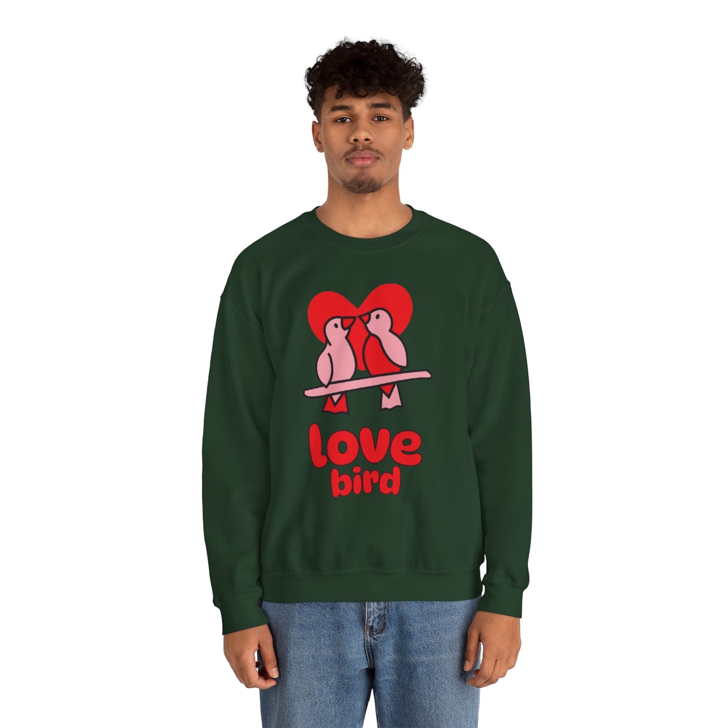 Love Bird Unisex Crewneck Sweatshirt - Cozy Valentine's Day Gift