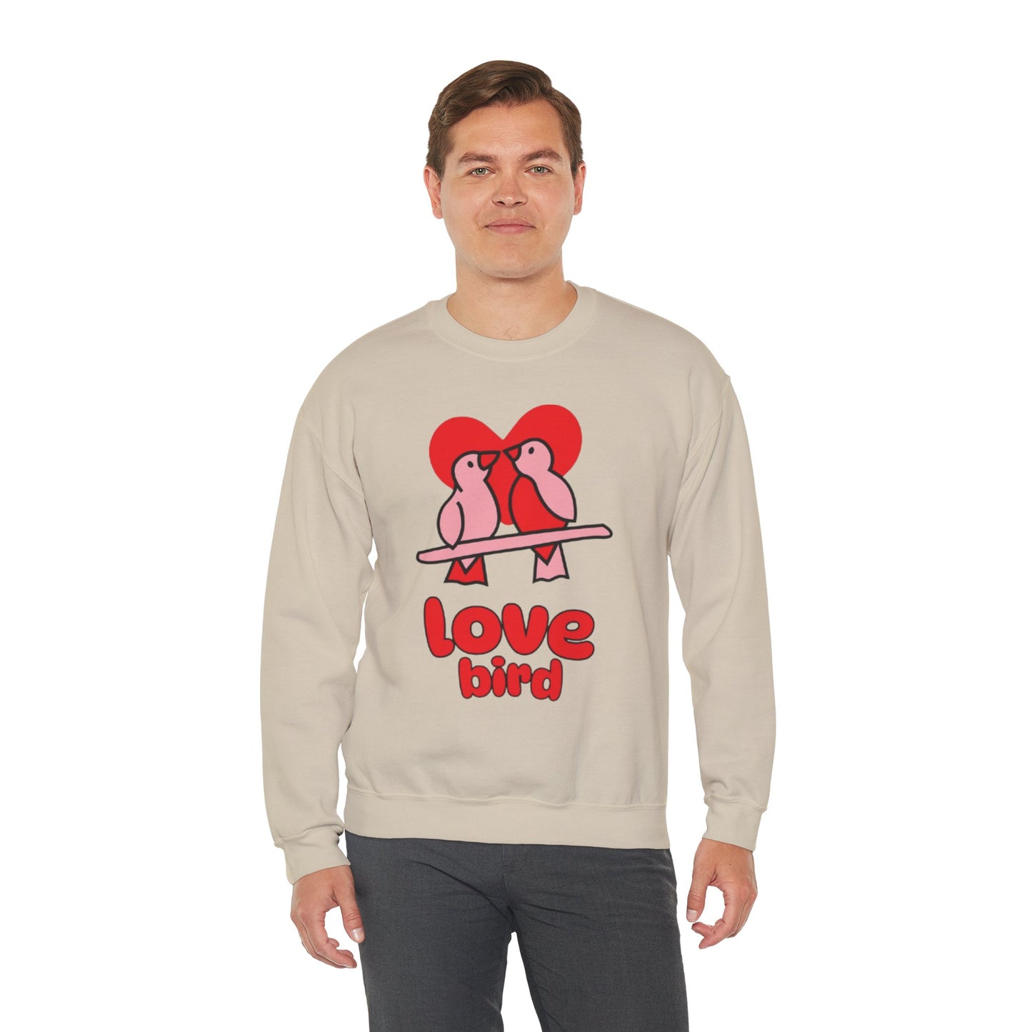 Love Bird Unisex Crewneck Sweatshirt - Cozy Valentine's Day Gift