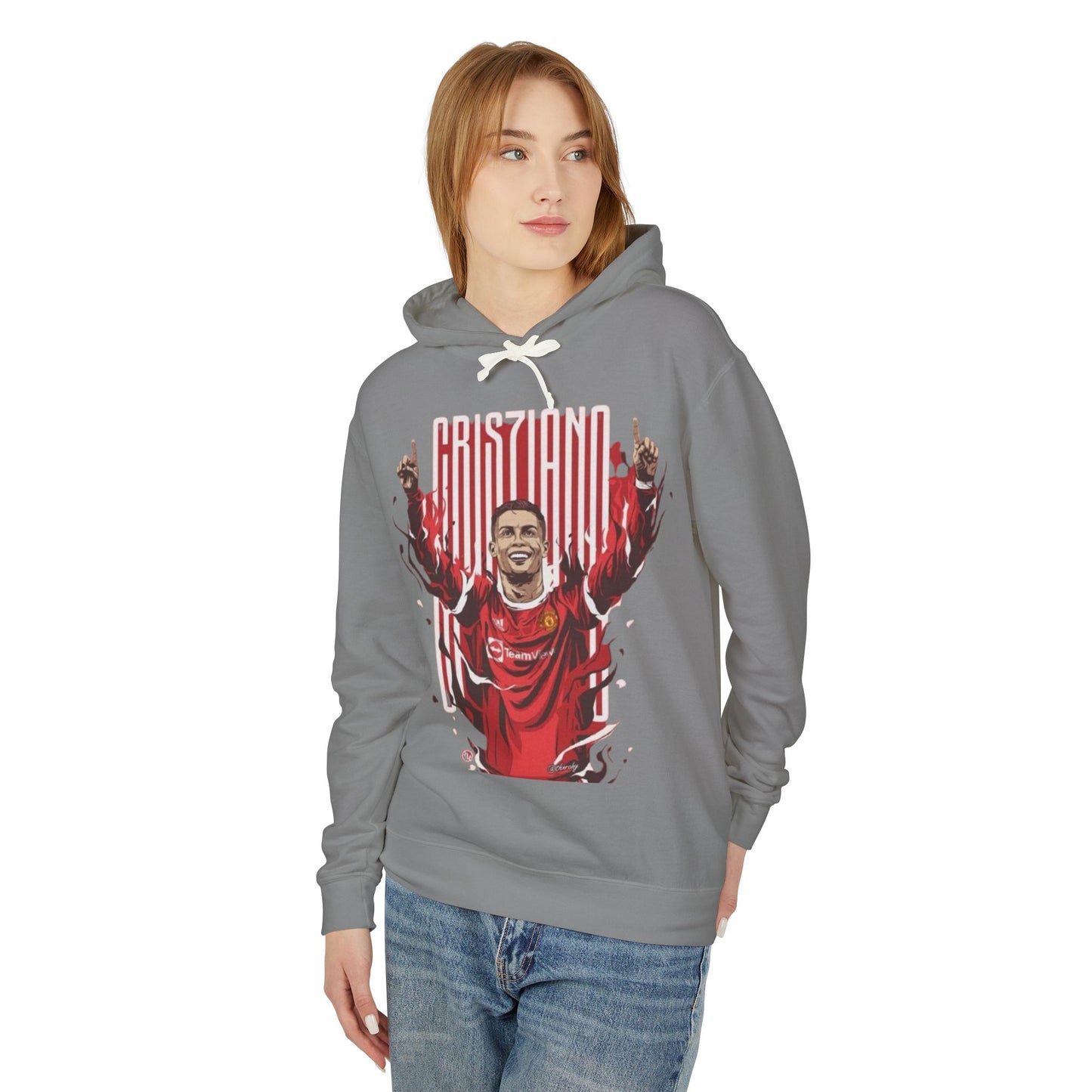 Cristiano Inspired Unisex Lightweight Hooded Sweatshirt - Perfect for Fans & Casual Wear