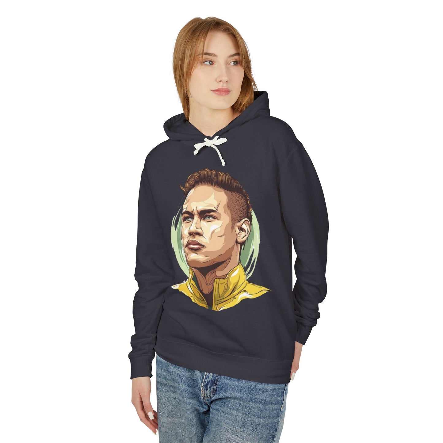 Unisex Lightweight Hooded Sweatshirt - Neymar Inspired Design