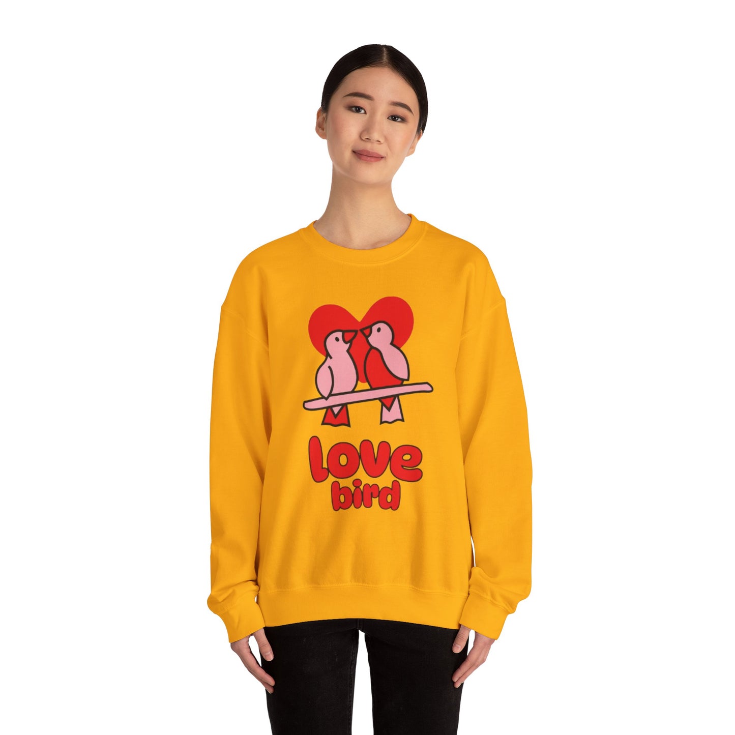 Love Bird Unisex Crewneck Sweatshirt - Cozy Valentine's Day Gift