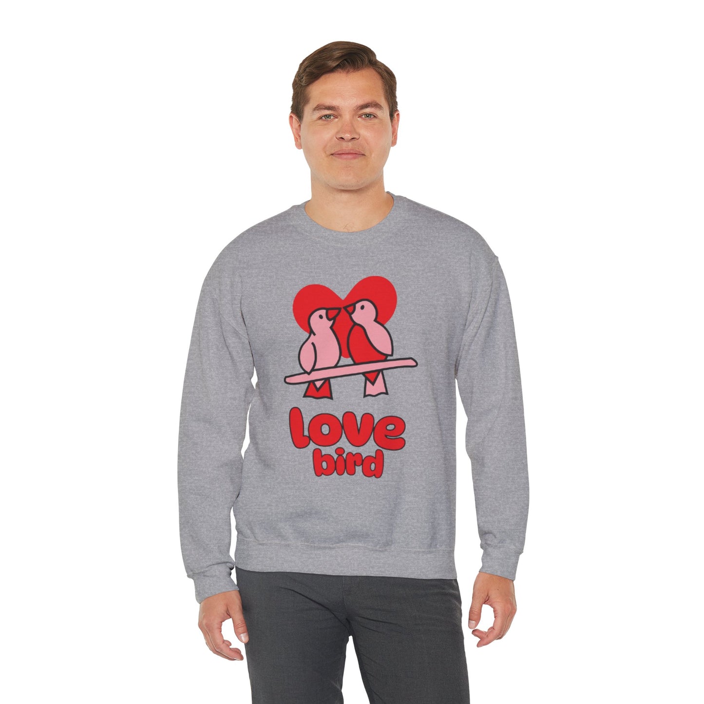 Love Bird Unisex Crewneck Sweatshirt - Cozy Valentine's Day Gift