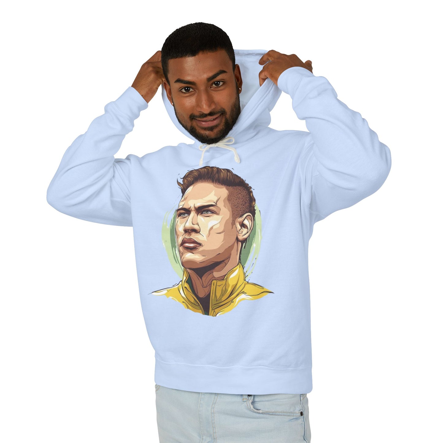 Unisex Lightweight Hooded Sweatshirt - Neymar Inspired Design