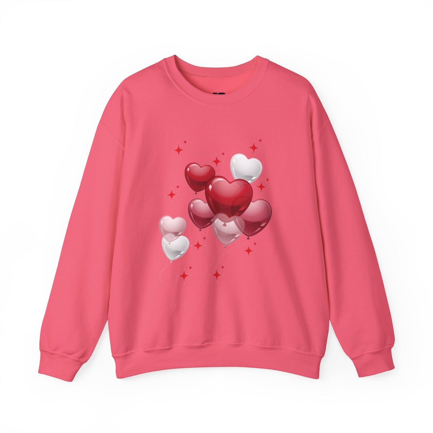 Heart Balloon Unisex Crewneck Sweatshirt - Perfect for Valentine's Day and Love Celebrations