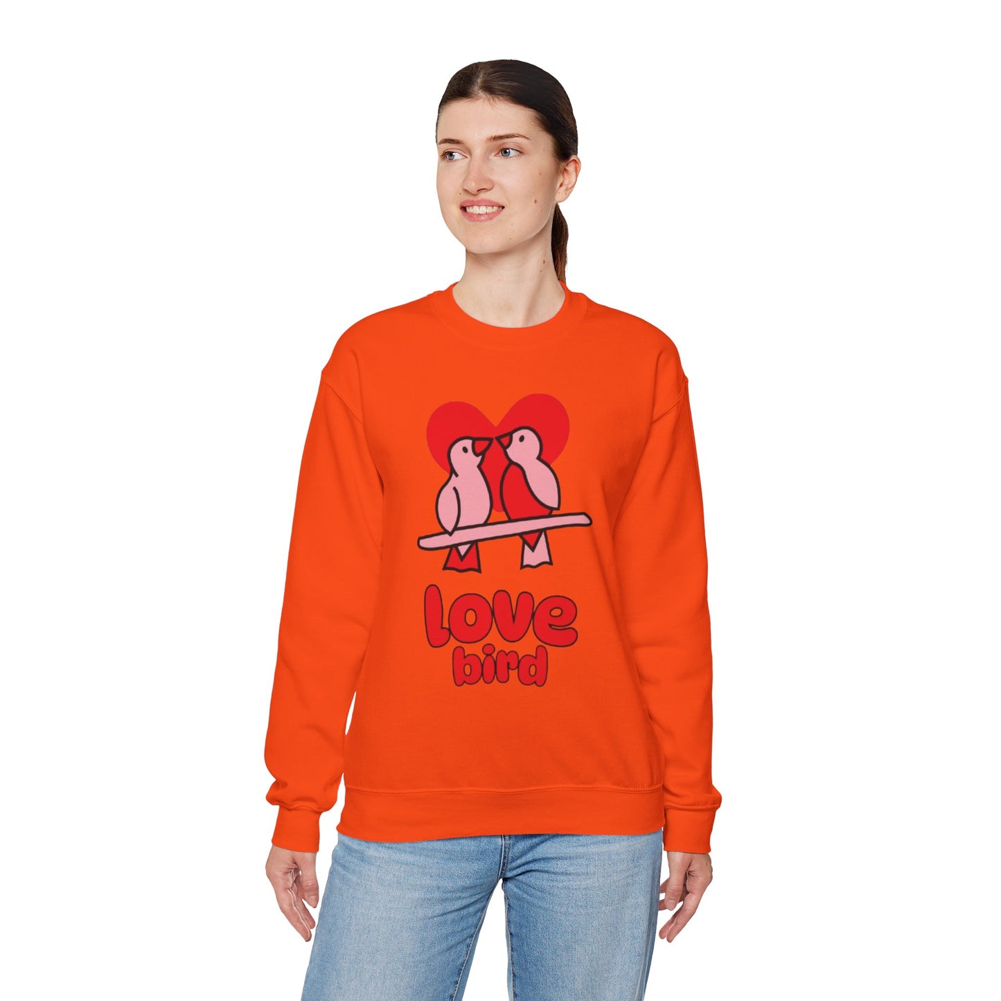 Love Bird Unisex Crewneck Sweatshirt - Cozy Valentine's Day Gift