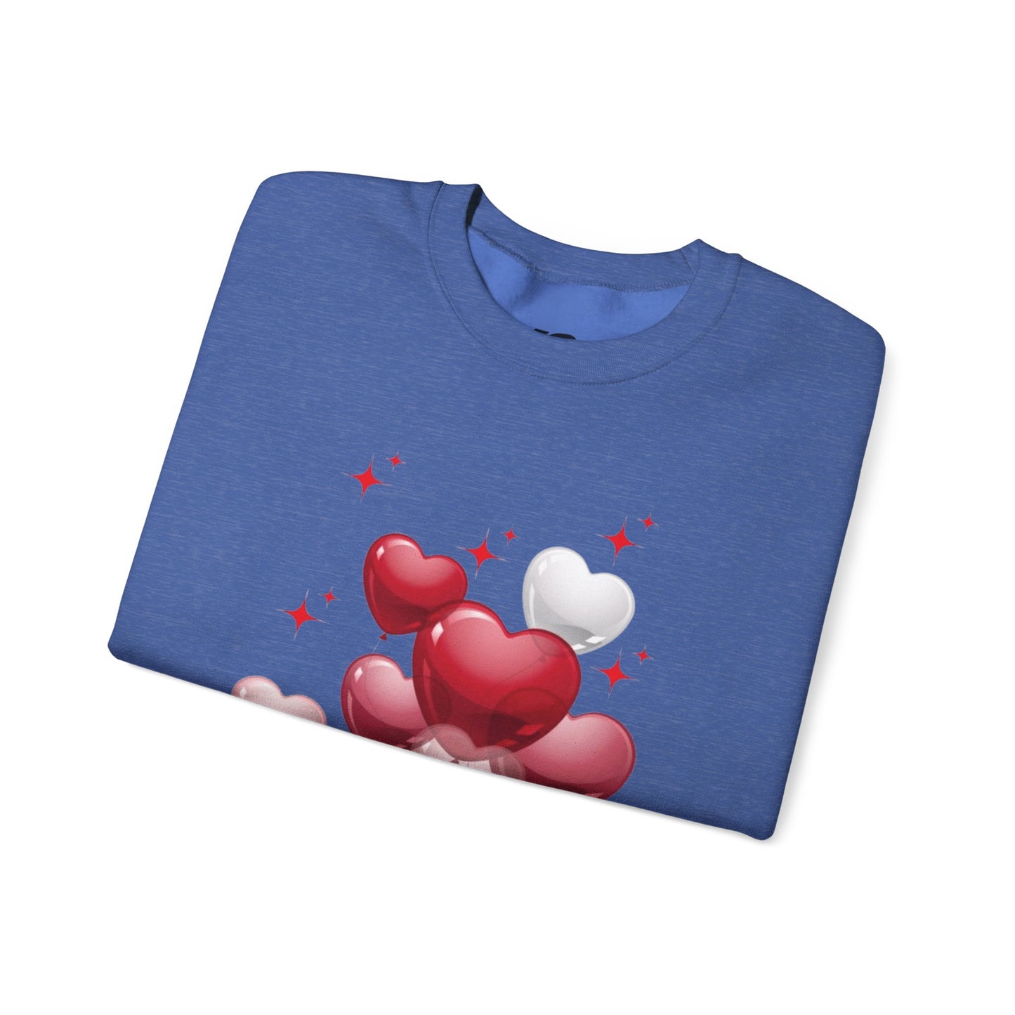 Heart Balloon Unisex Crewneck Sweatshirt - Perfect for Valentine's Day and Love Celebrations