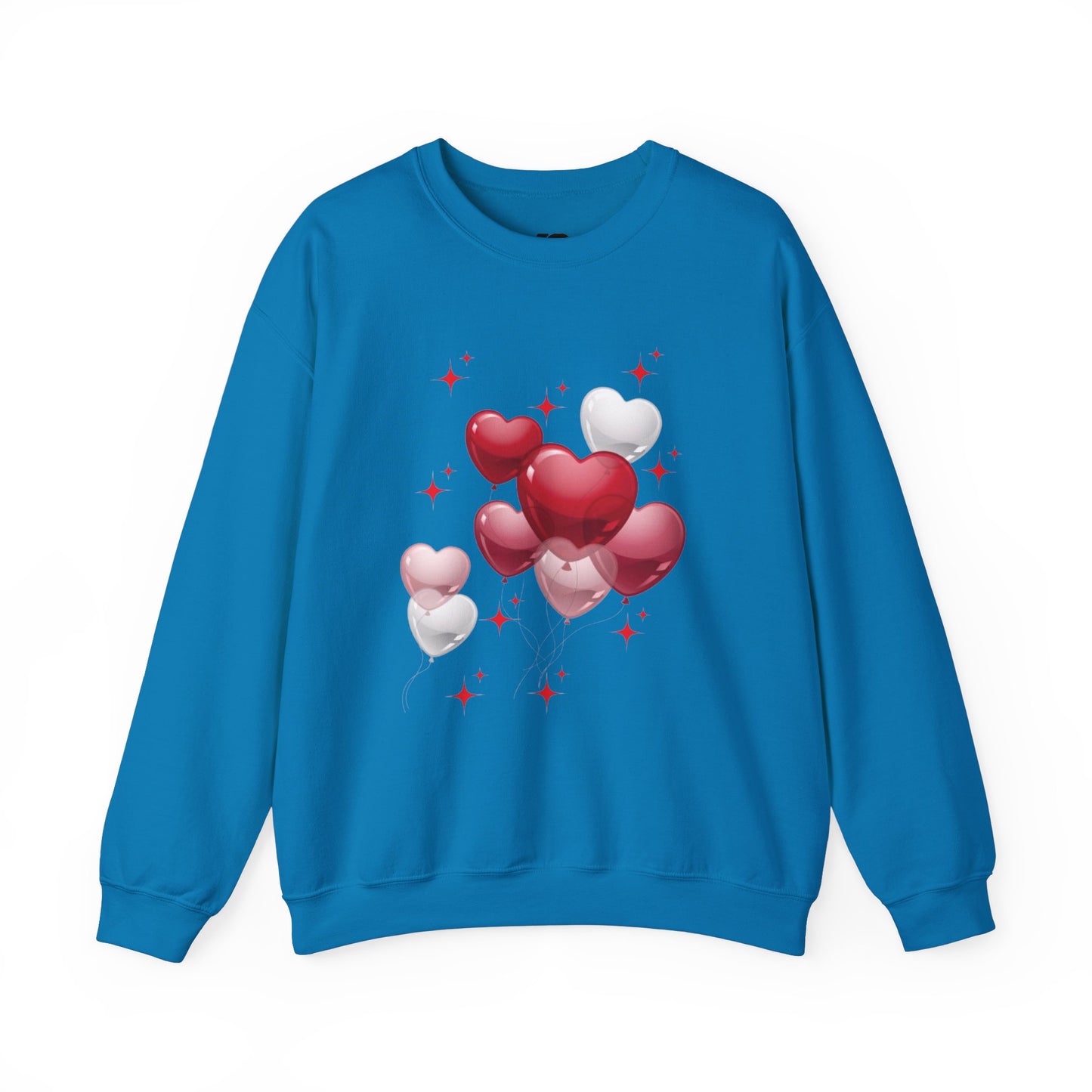 Heart Balloon Unisex Crewneck Sweatshirt - Perfect for Valentine's Day and Love Celebrations