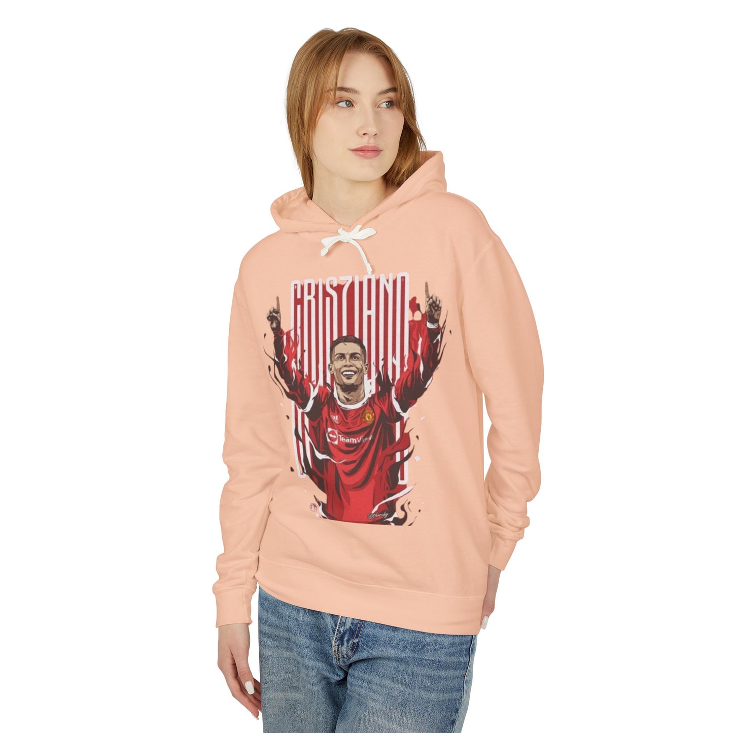 Cristiano Inspired Unisex Lightweight Hooded Sweatshirt - Perfect for Fans & Casual Wear