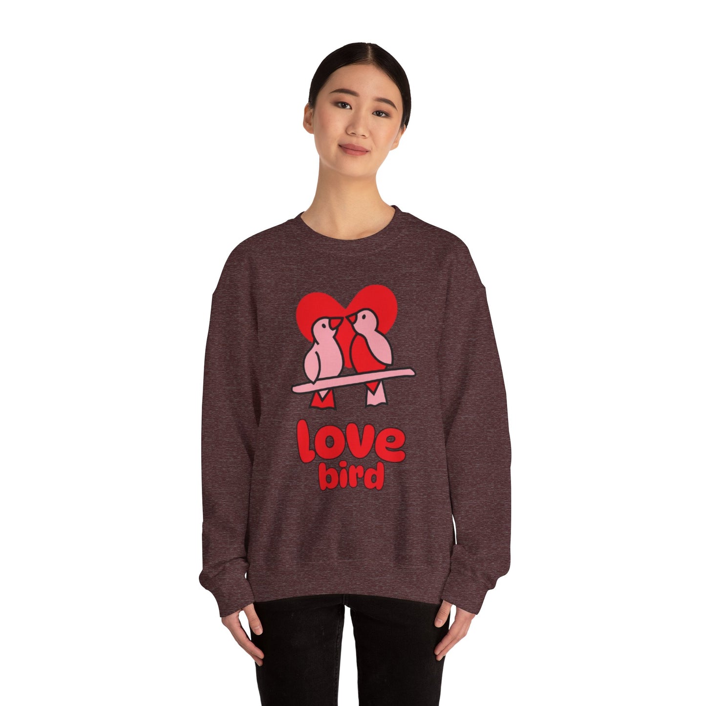 Love Bird Unisex Crewneck Sweatshirt - Cozy Valentine's Day Gift